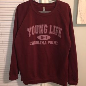 Burgundy YoungLife Sweatshirt